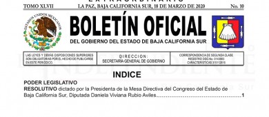 Boletín Oficial del Gobierno BCS “favoreció” al bloque opositor del Congreso BCS