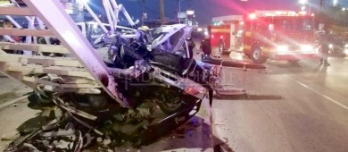Hermano del súper delegado Victor Castro choca contra puente peatonal