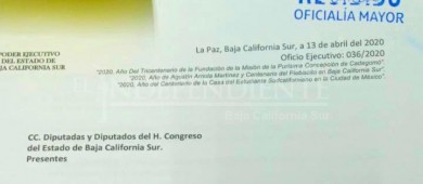 No acude Gobernador comparecer a Congreso BCS; envía informe escrito