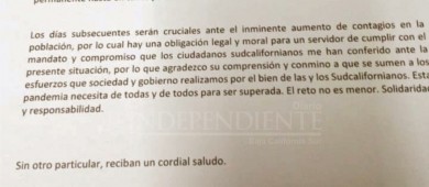 “Imposible”, se justifica Gobernador para no comparecer en persona por COVID-19