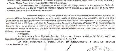Inválido amparo que ostenta Covarrubias en Dirección de Finanzas: Morena
