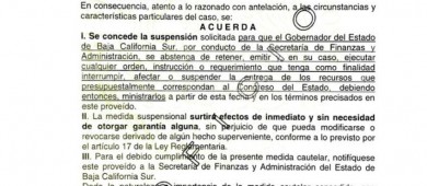 Obliga SCJN al Gobernador a publicar decretos y depositar presupuesto del Congreso BCS