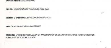 Denuncian al magistrado Gallo Rodríguez por usurpación de funciones públicas