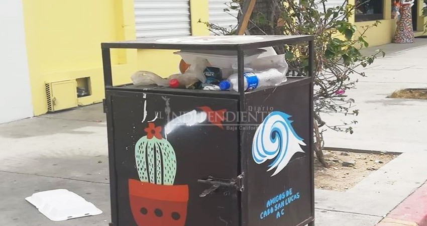 Centro de CSL tiene más basura en las calles que turistas 