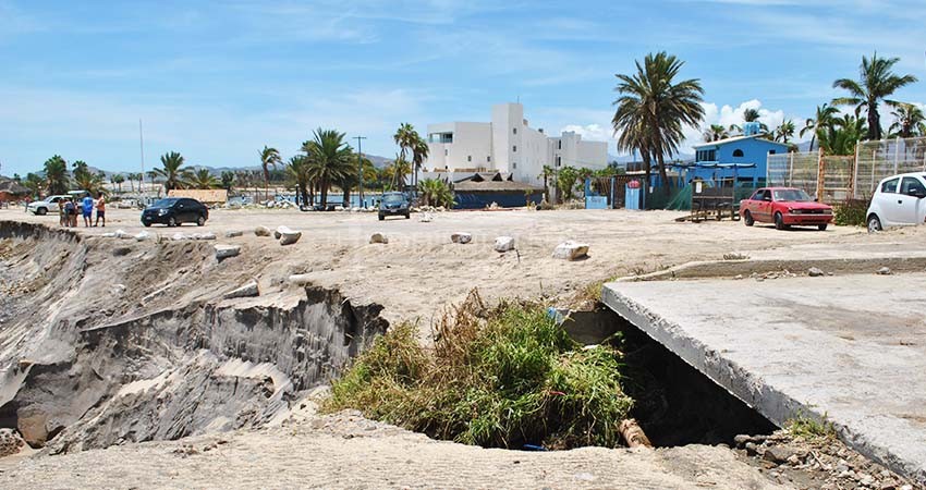 Puerto Los Cabos acabó con las áreas de arena en la comunidad de La Playa, acusan pobladores 