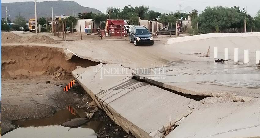 Obra inconclusa de Conagua pone en riesgo a colonos de La Paz