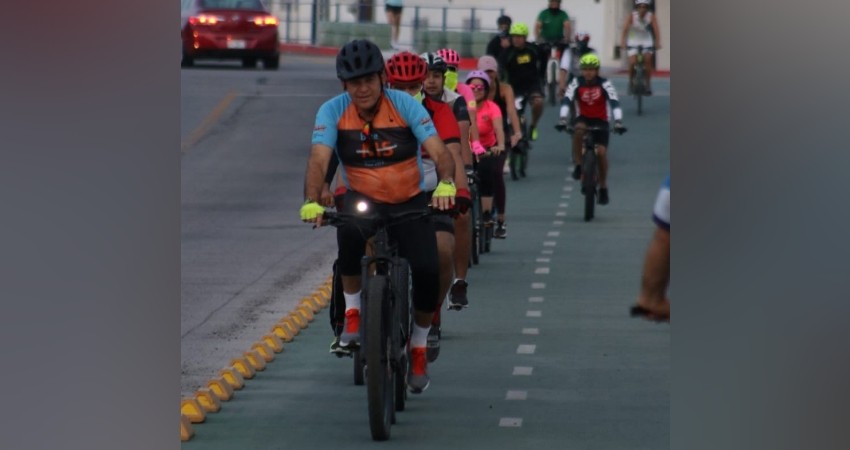 Entrega el alcalde Rubén Muñoz la obra culminada de la Ciclovía Rangel 