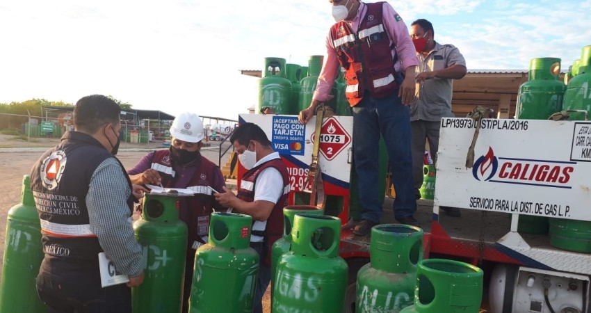 Protección Civil Municipal realiza operativos de inspección en gaseras de La Paz