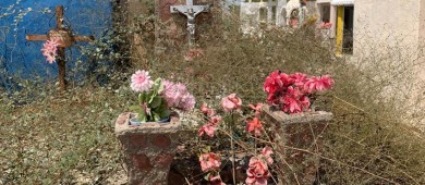 En el abandono panteón Jardines del Recuerdo en La Paz