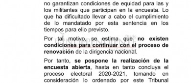 Perfila TEPJF posponer encuesta de Morena hasta pasar elecciones del 2021