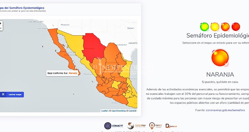 2da semana a la alza en COVID-19; BCS mantiene su semáforo de riesgo en amarillo