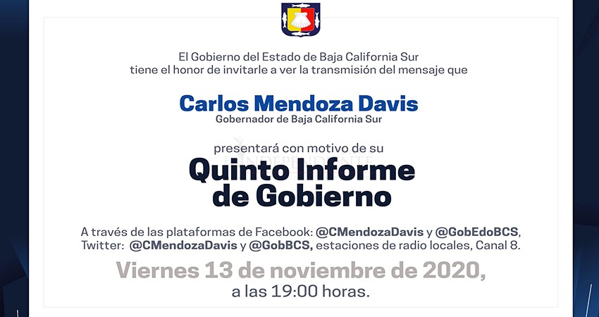 Invita Mendoza Davis a su informe tras su recuperación del COVID