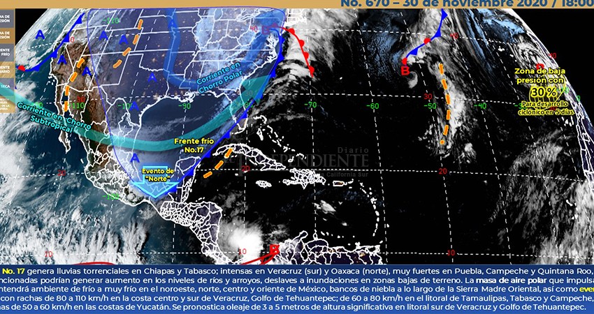 Bajan las temperaturas en BCS; rachas de viento causaran sensación de más frio