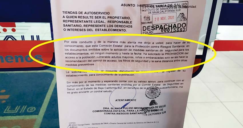 “Coepris no prohíbe el ingreso de menores o adultos mayores a comercios”: Pulido Medrano