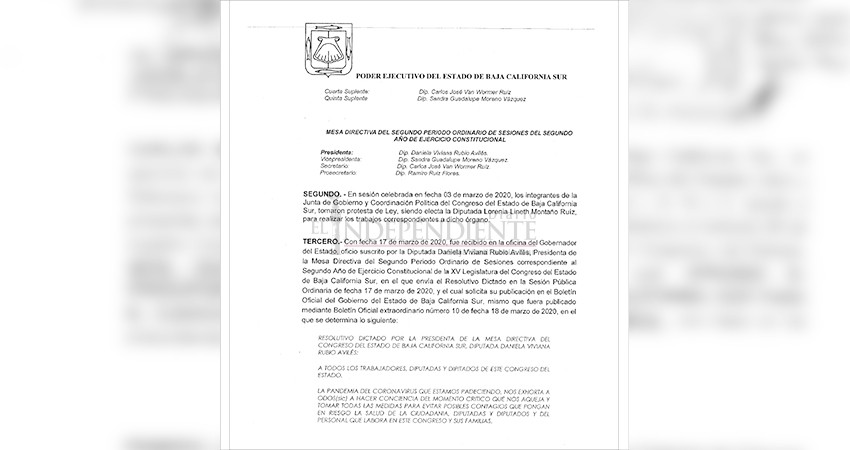 Veto gubernamental fue enviado un día antes de su publicación al Congreso del Estado