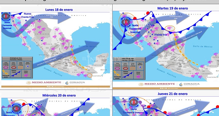 Sobre el noroeste del país ingresa hoy la sexta tormenta invernal de la temporada  