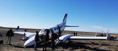 Avioneta se impacta en aeropuerto de Guerrero Negro; venía de Hermosillo