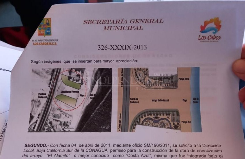 Ayto Los Cabos  modificó documentos para dar más metros al predio donde se construye muro en Costa Azul: Regidora