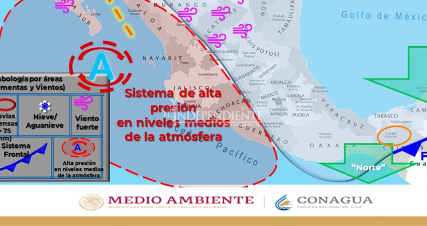 Sistema de alta presión provocará onda cálida el fin de semana en BCS