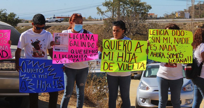 Padres y familiares de la pequeña Luciana exigen que se las devuelvan 