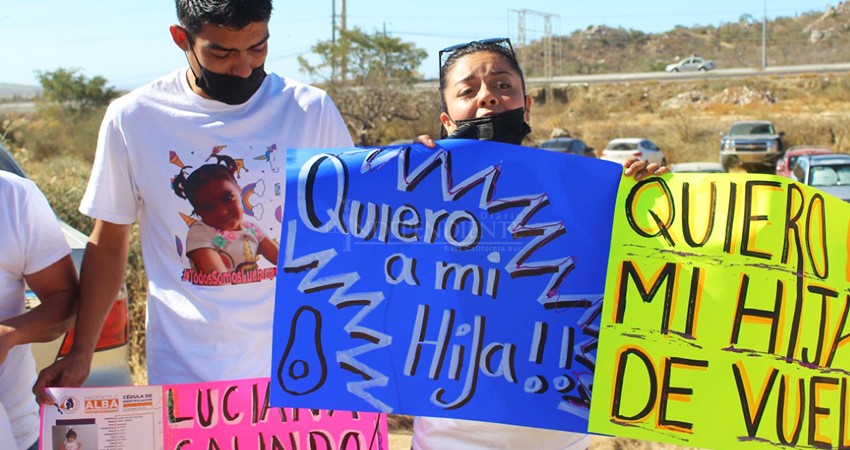 Padres y familiares de la pequeña Luciana exigen que se las devuelvan 