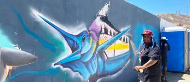 ¡Lo vuelven a hacer! pintan por segunda ocasión el muro de Costa Azul