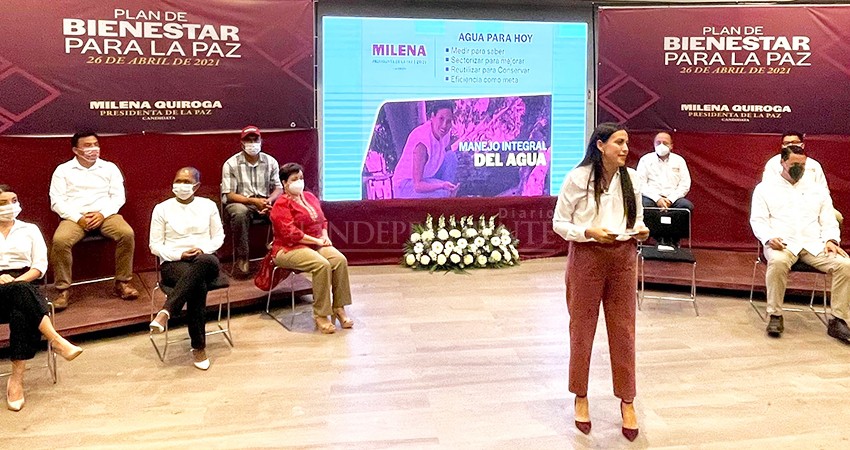 Para su mejor desarrollo, presenta Milena Quiroga Plan de Bienestar para La Paz 