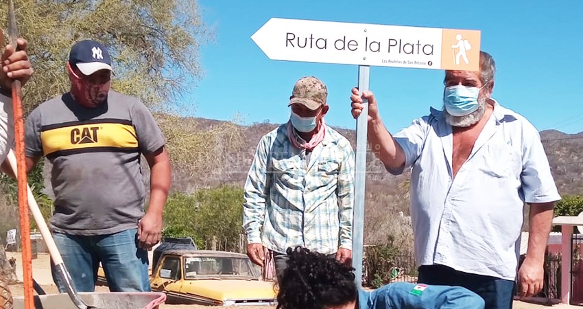 Instalan señalética en “Ruta de la Plata” en San Antonio