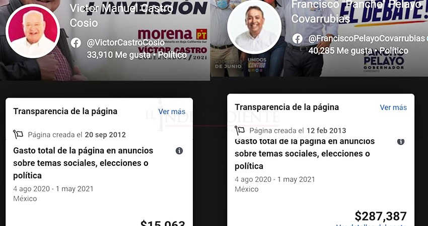 Marcada  diferencia en gastos de campaña entre aspirantes a la gubernatura de BCS