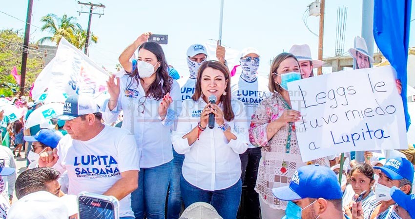 La visita de 10 Senadores respalda el trabajo que hice por BCS: Lupita Saldaña