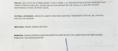 Morena presentó denuncia de hechos por el caso de la agencia “Viajes Perla”