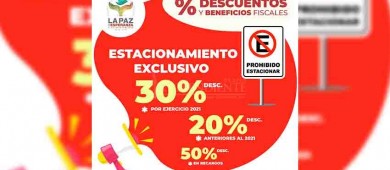 Inicia programa de descuentos en servicios e impuestos del Ayuntamiento de La Paz