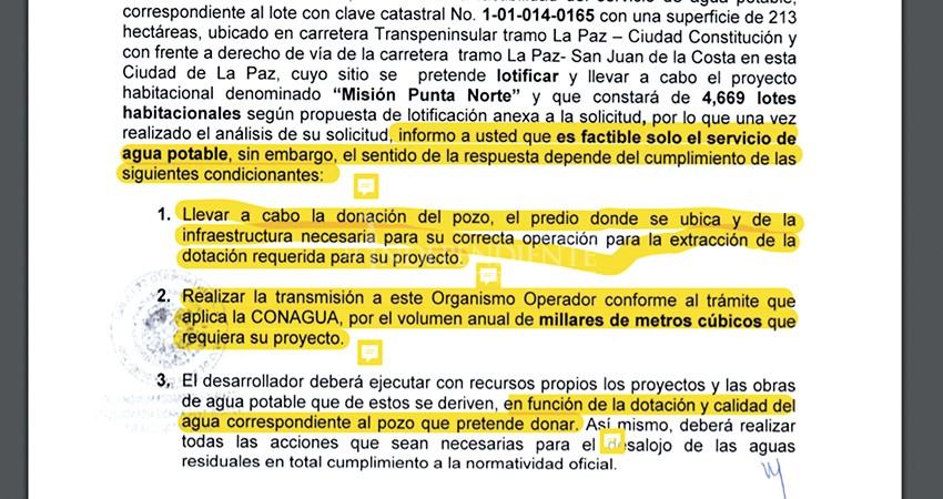 Punta Norte se contradice: “regalaría” pozo que ya está concesionado al OOMSAPAS