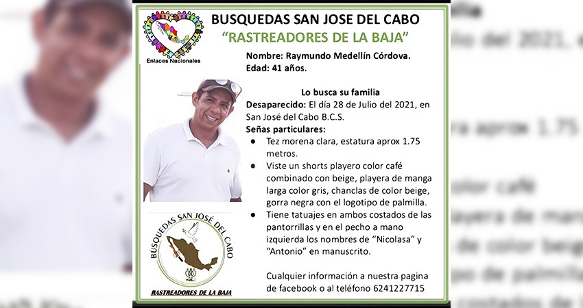 Buscan a Raymundo Medellín Córdoba