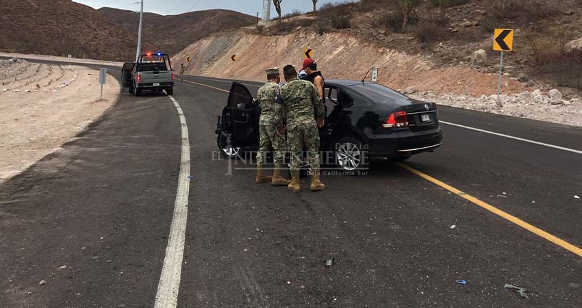 Lesionado tras chocar contra camión que transportaba personal  