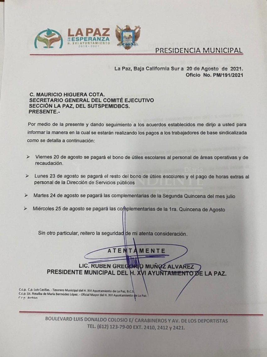 Reaparece Rubén Muñoz para disuadir paro de burócratas
