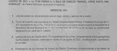 Renuncia Chema Avilés como regidor del Ayuntamiento de La Paz