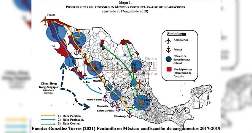 BCS, quinto lugar nacional en decomisos de fentanilo