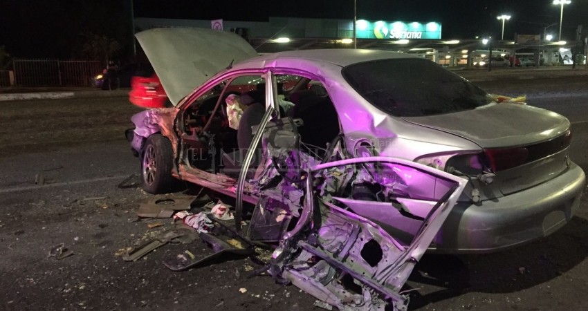 Huía de un choque, en la persecución golpeó dos autos más, afectando a una familia