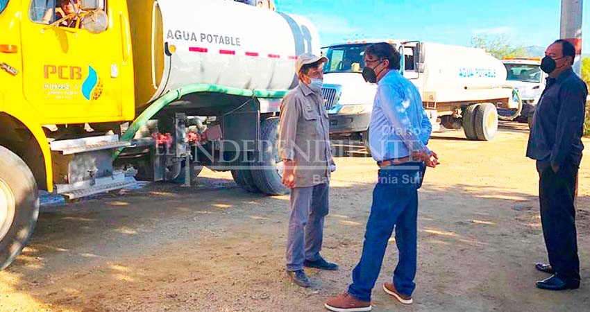 OOMSAPASLC ofrece agua en pipas para cumplir con la programación del tandeo en CSL