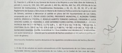 Candidatas a la delegación de CSL denuncian a Cabildo Los Cabos ante el TEEBCS por violencia política de género