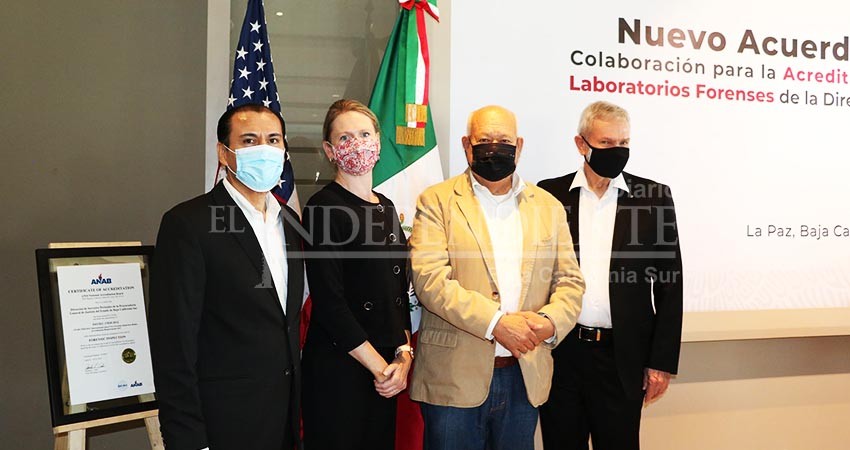 BCS y USA firman acuerdo binacional para acreditar internacionalmente los laboratorios  forenses de la entidad