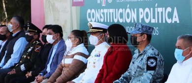 Conmemoran en BCS el 105 aniversario de la Constitución Política Mexicana