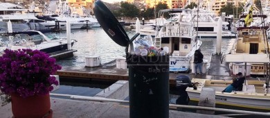 Se quejan empresarios por exceso de basura en la Marina Sanluqueña