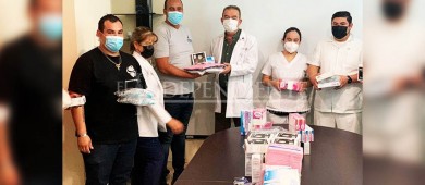 Recibe el Hospital Salvatierra donación de Ángeles del Cortéz
