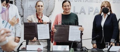“Hermanamiento de CDMX con La Paz, es para la cooperación científica, turística y de gestión de servicios públicos”: Sheinbaum Pardo