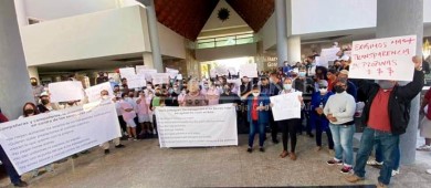 Bajo protesta, trabajadores del Hotel Barceló en SJC exigen mejoras en condiciones laborales