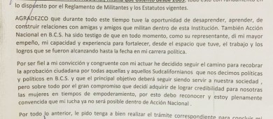 Renuncia Maritza Muñoz al PAN