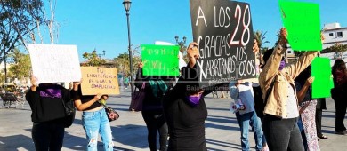 Se manifiestan mujeres en SJC para exigir alto al pacto patriarcal en el periodismo