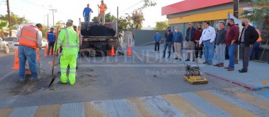 Inicia gobierno estatal reparación de las vialidades más afectadas en La Paz